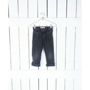 Kids black faded Levis 511 slim denim jeans/childrens/boys/girls - 6 reg
